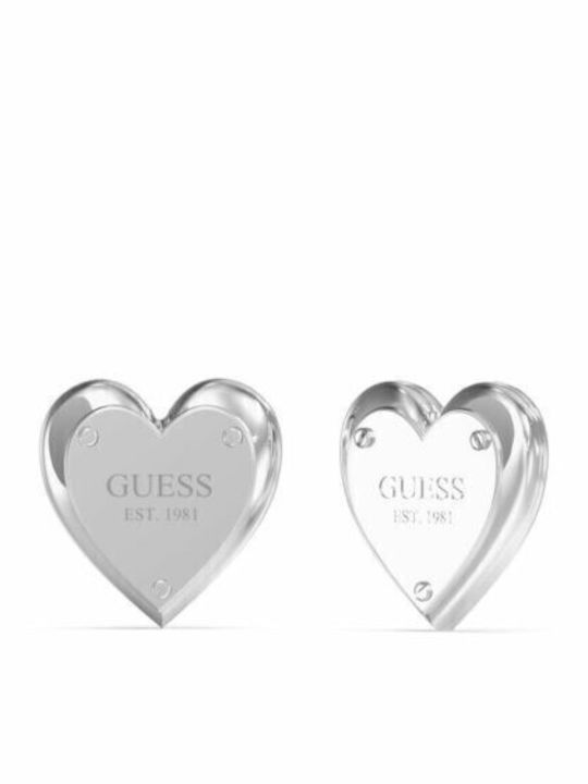 Guess All You Need Is Love Σκουλαρίκια από Ατσάλι Επιχρυσωμένα