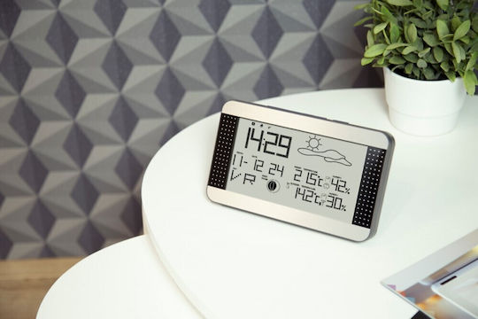 Stație meteo Alecto Ws-1700 cu senzor wireless argintiu