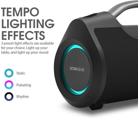 Sonic Gear STUDIOBEATS Ηχείο Bluetooth 120W με Διάρκεια Μπαταρίας έως 10 ώρες Μαύρο