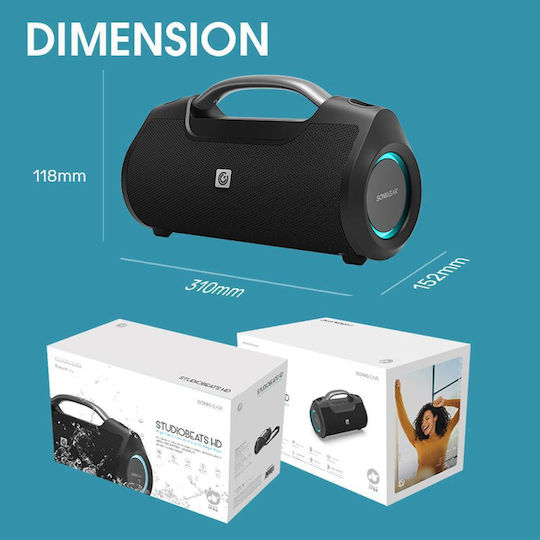 Sonic Gear STUDIOBEATS Ηχείο Bluetooth 120W με Διάρκεια Μπαταρίας έως 10 ώρες Μαύρο