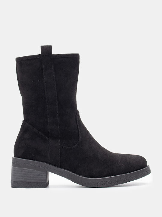 Seitennaht Stiefeletten 4305401-schwarz