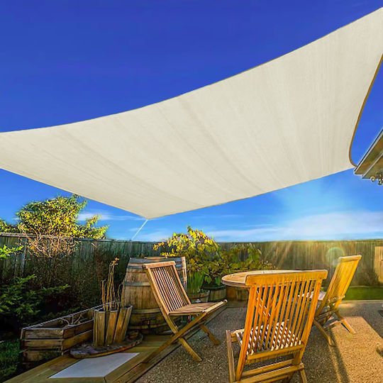 Modernhome Pătrat Umbrela Sail Bej 5x5m