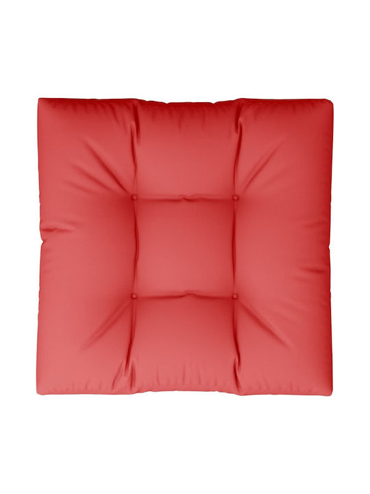 vidaXL Waterproof Sofa Cushion Pallet Red 80x80cm