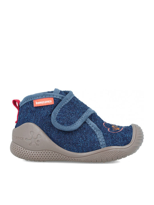 Kinderhausschuhe Stiefel Blau