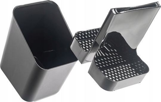 Kadax Abtropfgestell Für Besteck Kunststoff Schwarz 14x11x16cm