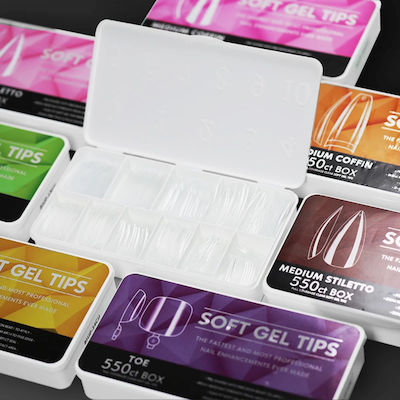 Soft Gel Tipps für falsche Nägel 550Stück 24453