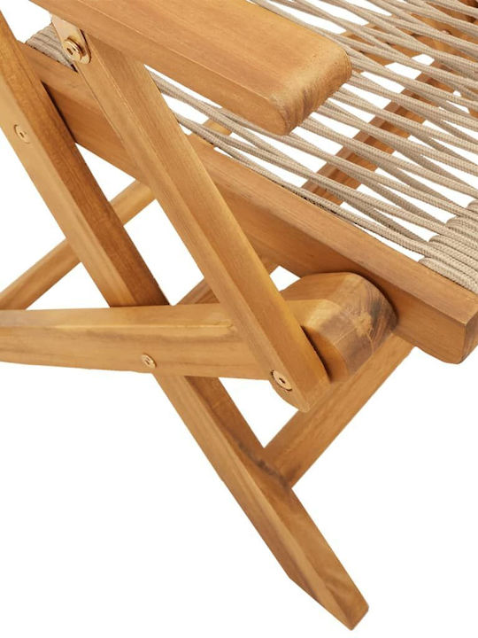 Garten- und Outdoor-Möbelsets 3 Stück Beige mit Sonnenschirmhalter