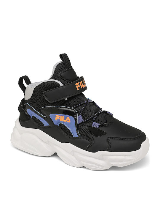 Memory Kids Sneakers High with Scratch Blue