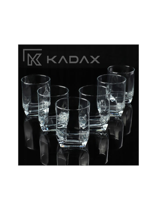 Kadax Set Gläser Whiskey / Cocktail/Trinken aus Glas 320ml 6Stück