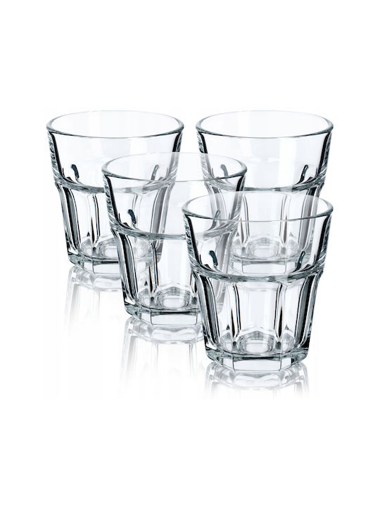 Kadax Gläser-Set Kaffee/Freddo / Wasser aus Glas 230ml 4Stück