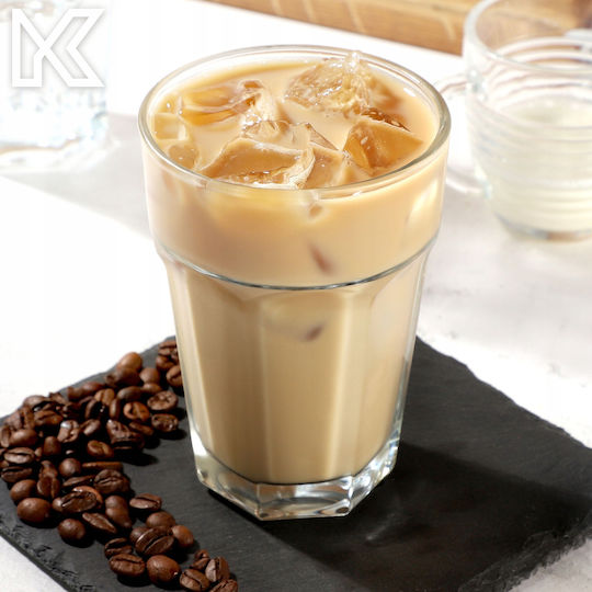 Kadax Glass Water / Cocktail/Drinking / Coffee/Freddo made of Glass 370ml