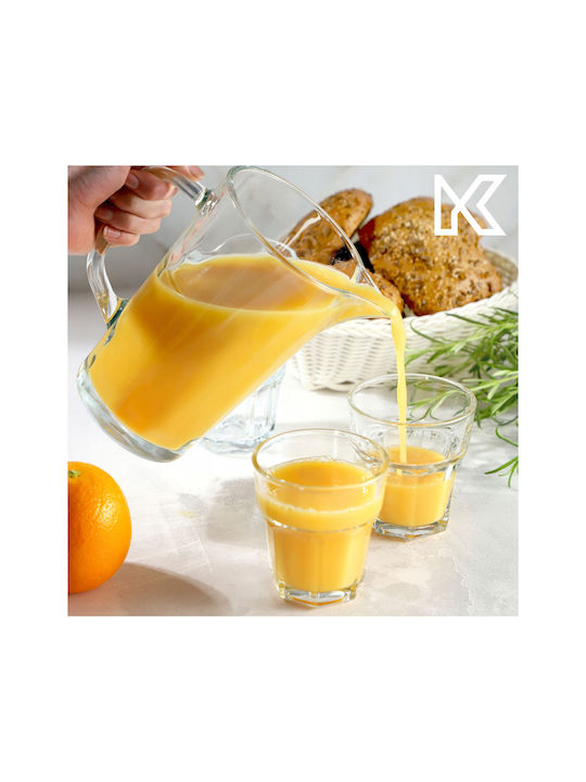 Kadax Set Gläser Kaffee/Freddo / Wasser aus Glas 230ml 4Stück