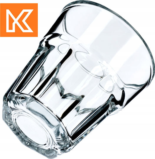 Kadax Σετ Ποτήρια Καφέ/Freddo / Νερού από Γυαλί 230ml 4τμχ