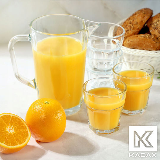 Kadax Σετ Ποτήρια Καφέ/Freddo / Νερού από Γυαλί 230ml 4τμχ