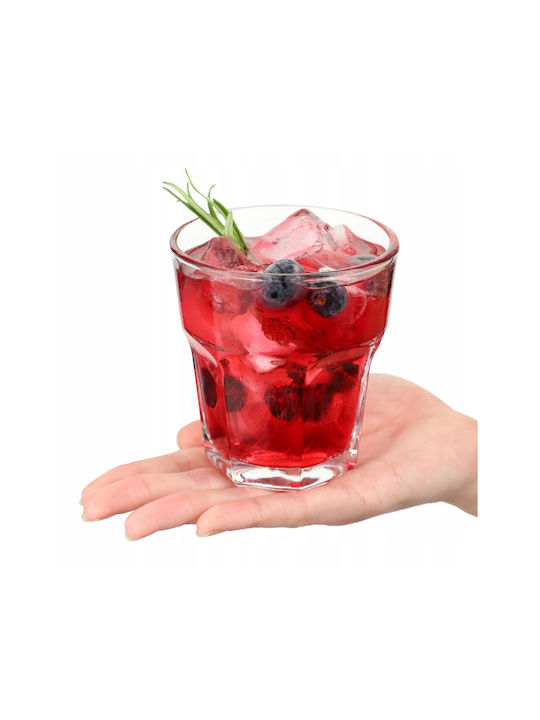 Kadax Set Gläser Kaffee/Freddo / Wasser aus Glas 230ml 4Stück