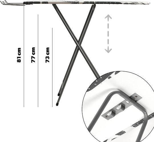 Kadax Σιδερόπανο Γκρι 100x30cm