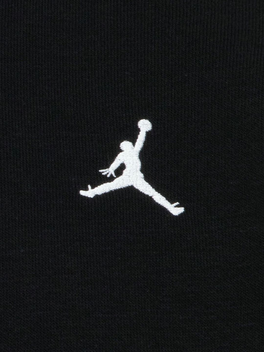 Fleece Παιδικό Φούτερ με Κουκούλα και Τσέπες Μαύρο Essentials