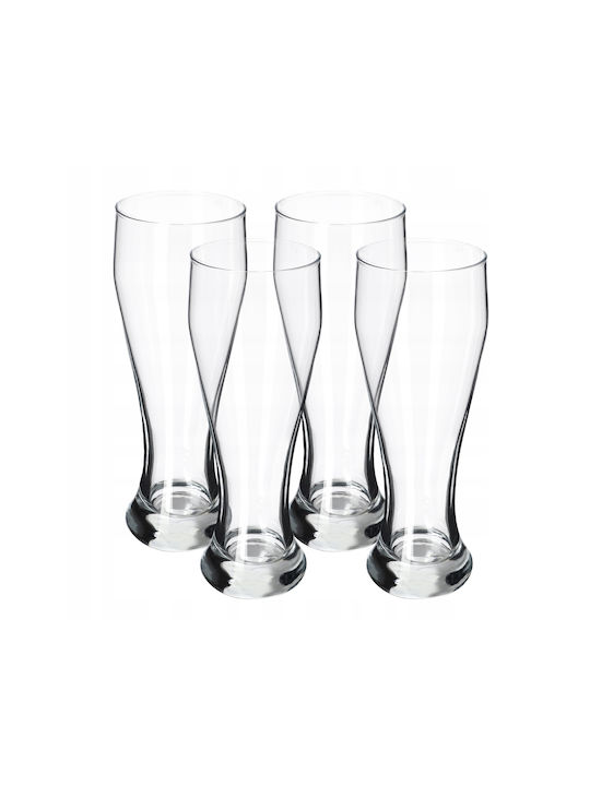 Kadax Set of Glasses Beer, μπίρας / Water made of Glass 665ml 4pcs