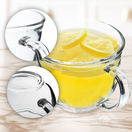 Kadax Κούπα Γυάλινη Διάφανη 480ml