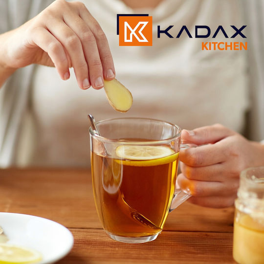 Kadax Cană Sticlă Transparentă 350ml