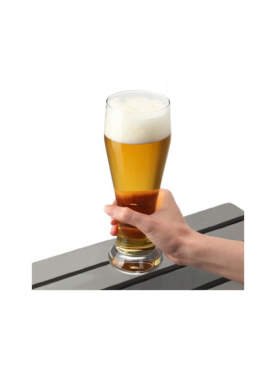 Kadax Set Gläser Bier, μπίρας / Wasser aus Glas 665ml 6Stück