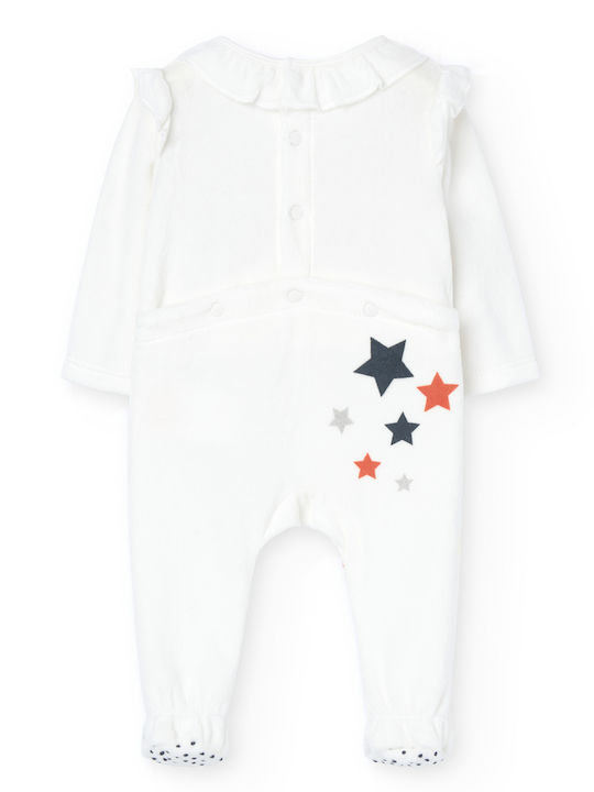 Boboli Baby Bodysuit Velvet White