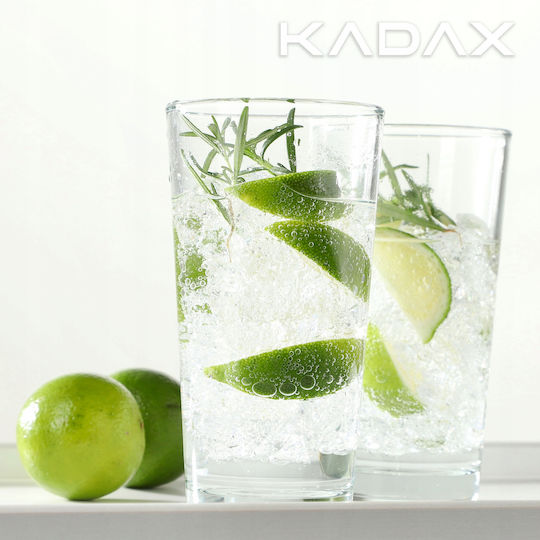 Kadax Set de pahare pentru apa din Sticlă 340ml 8buc