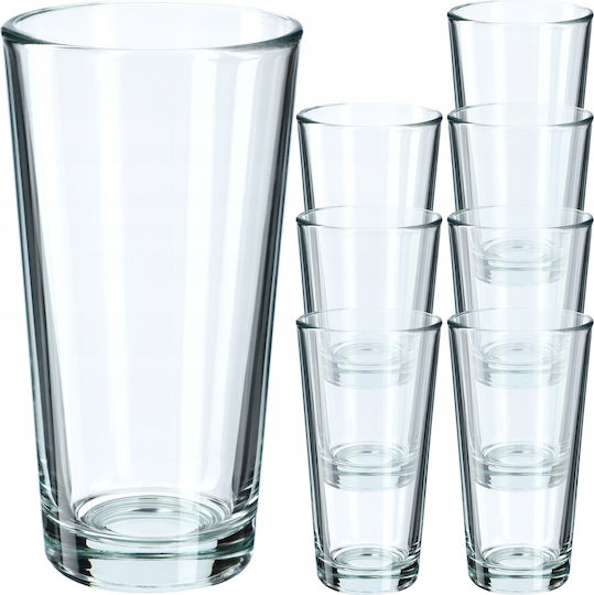 Kadax Set de pahare pentru apa din Sticlă 340ml 8buc
