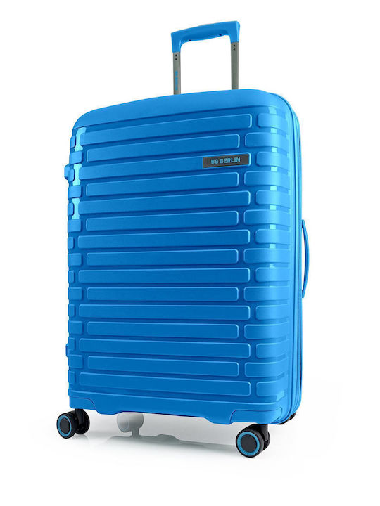 Bg Berlin Expandable Μεσαία Βαλίτσα Ταξιδίου Σκληρή Soda Blue με 4 Ρόδες Ύψους 66εκ.