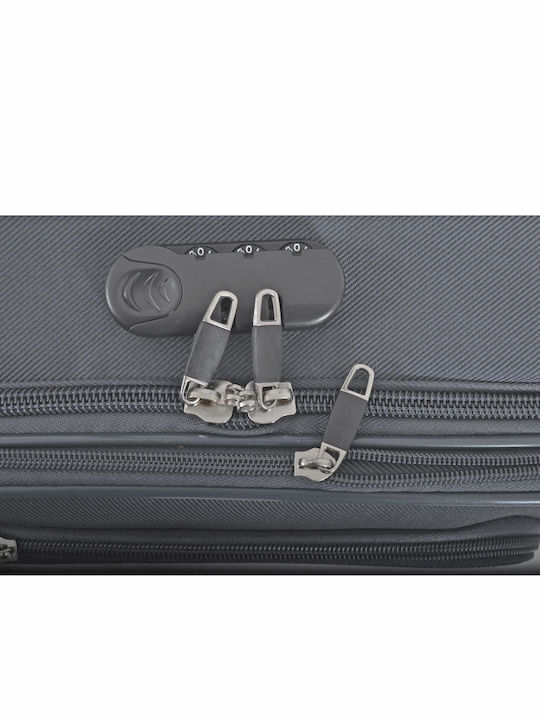 Ankor Cabin Travel Suitcase Fabric Grey Colour with 2 Wheels Height 50cm 836154