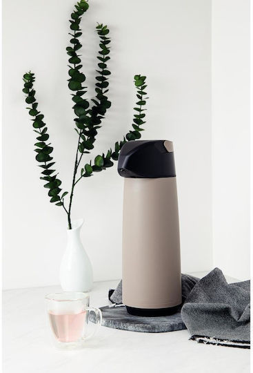 Tramontina Bottle Thermos Glass / Plastic 1.8lt Beige