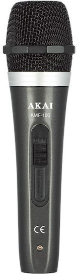 Akai Proffesional AMF-100 Δυναμικό Микрофон 6.35mm Ръчно изработено за Вокали в Черен Цвят