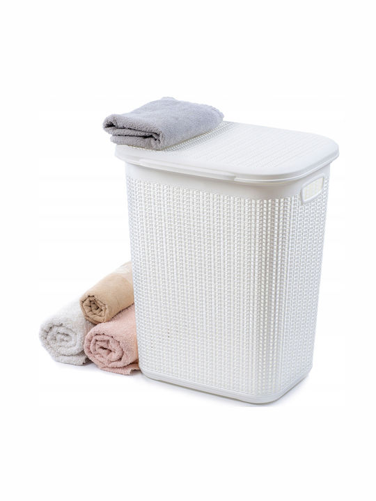 Kadax Laundry Basket Plastic White