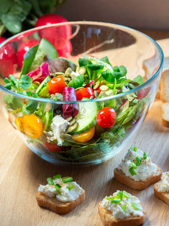 Kadax Glass Salad Bowl Transparent