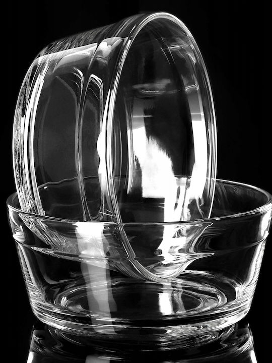 Kadax Glass Salad Bowl Transparent 14x14cm