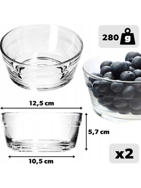 Kadax Glass Salad Bowl Transparent