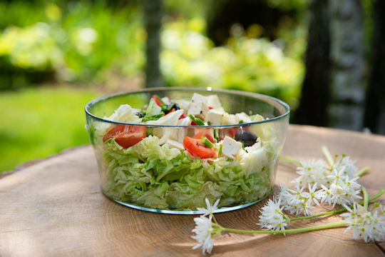 Kadax Salatschüssel Glas Transparent 1Stück