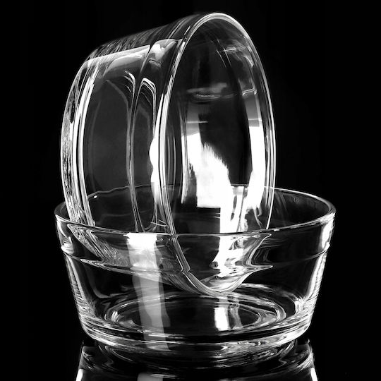Kadax Salatschüssel Glas Transparent 14x14cm 2Stück