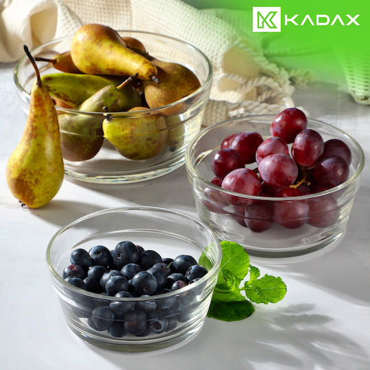 Kadax Salatschüssel Glas Transparent 14x14cm 1Stück