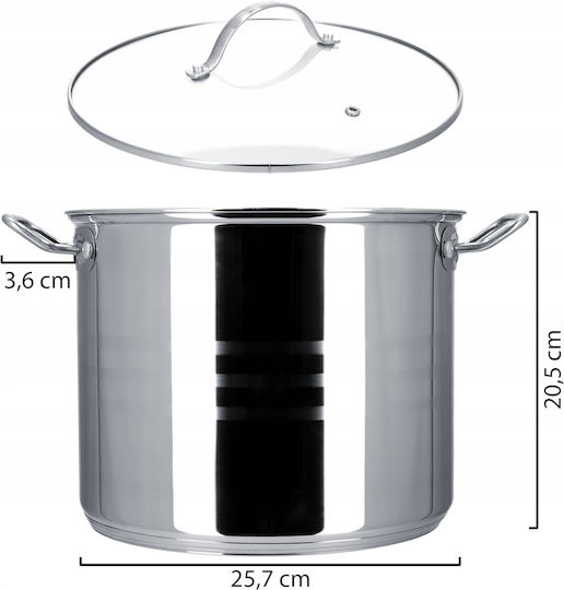 Kadax Ανοξείδωτη Κατσαρόλα Μαρμίτα 9lt / 24cm