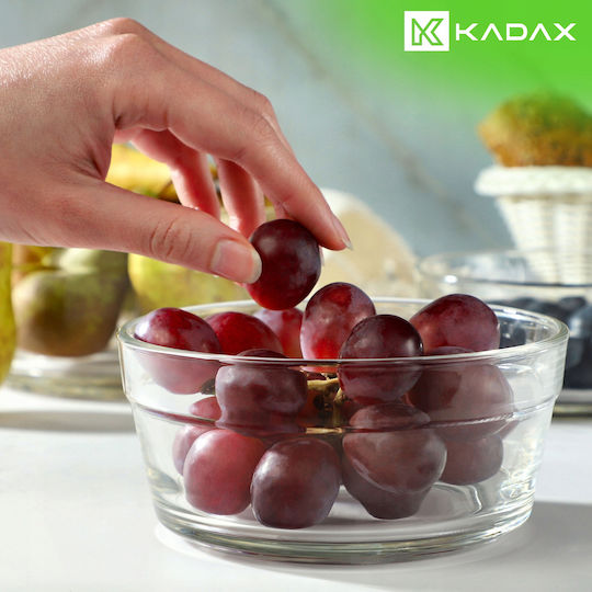 Kadax Salatschüssel Glas Transparent 14x14cm 2Stück