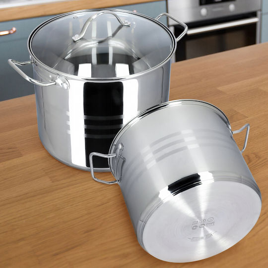 Kadax Bigos Oală Adâncă Din Oțel Inoxidabil 11lt 26cm