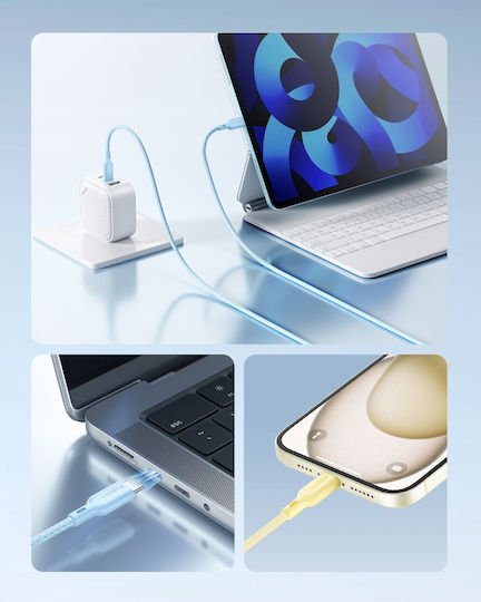 Innostyle USB 2.0 Кабел USB-C Мъжки - USB-C 60W Захранване PD Жълт 2м ICC150YE