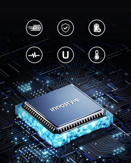 Innostyle USB 2.0 Кабел USB-C Мъжки - USB-C 240W Захранване PD Син 2м ICC240BB