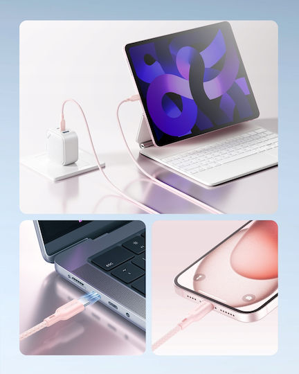 Innostyle Cablu USB 2.0 USB-C Masculin - USB-C 60W PD Roz 2m ICC150BP