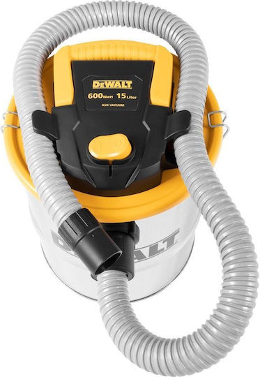 DEWALT Ash Vacuum 600W with 15lt Container
