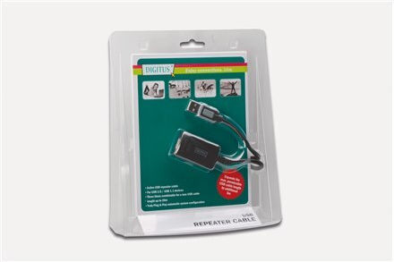 LogiLink USB 2.0 Кабел USB-A мъжки - USB-A женски Черен 5м UA0001A