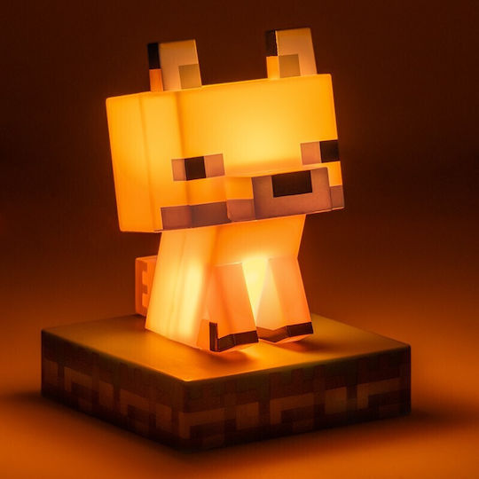 Paladone Kids Decorative Lamp Fox Icon Light Orange