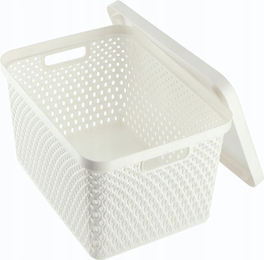 Kadax Cutie De Depozitare Din Plastic Cu Capac 18lt 3 Bucăți