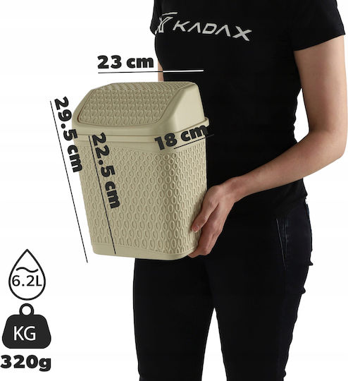 Kadax Plastic Perie de toaletă 6.2lt Bej